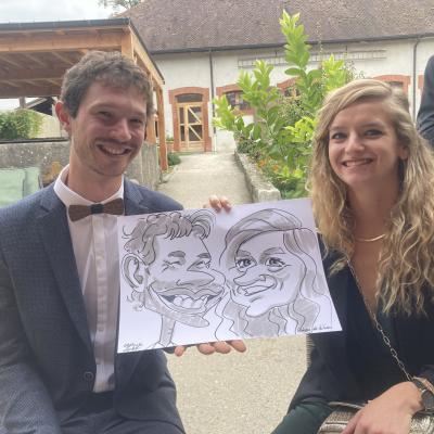 caricaturiste mariage
