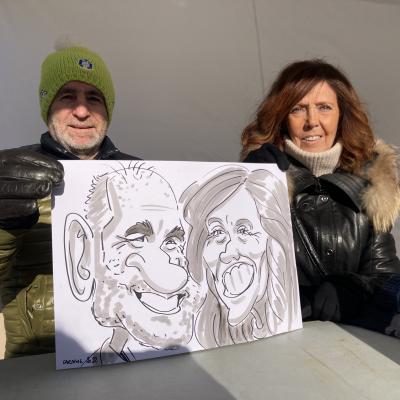 caricature de couple