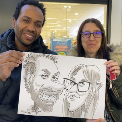 caricature de couple