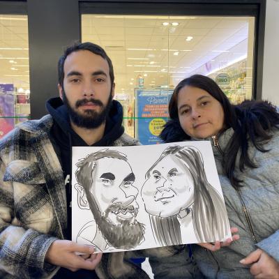 caricature de couple