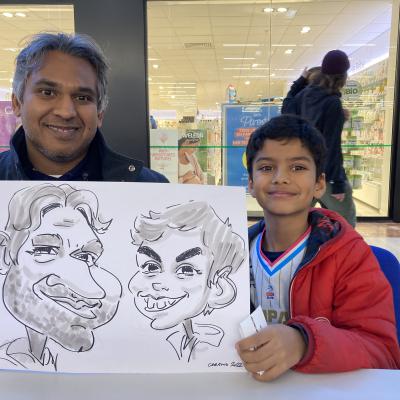 caricature de couple