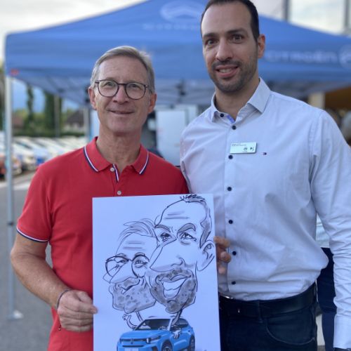 Caricaturiste evenement