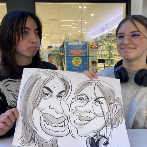 caricature couple