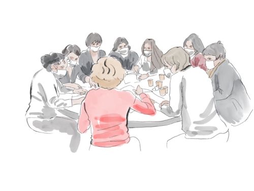 Croquis reflexion atelier séminaire