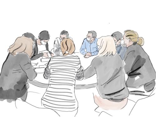 Croquis intervention atelier séminaire