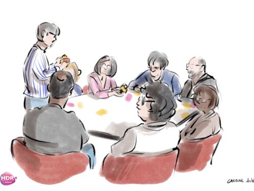 Croquis atelier reflexion autour d'une problématique