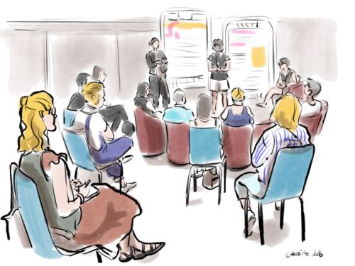 Croquis participants et intervenants atelier séminaire